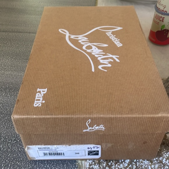 CHRISTAIN LOUBOUTIN Suzanna 100 Snakeskin Pumps grey black 36 $1200 - Picture 10 of 10